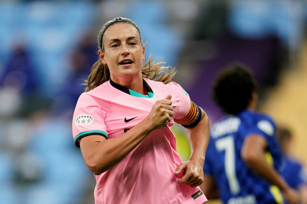Alexia Putellas prolonge jusqu'en 2024 avec le Barça. afp