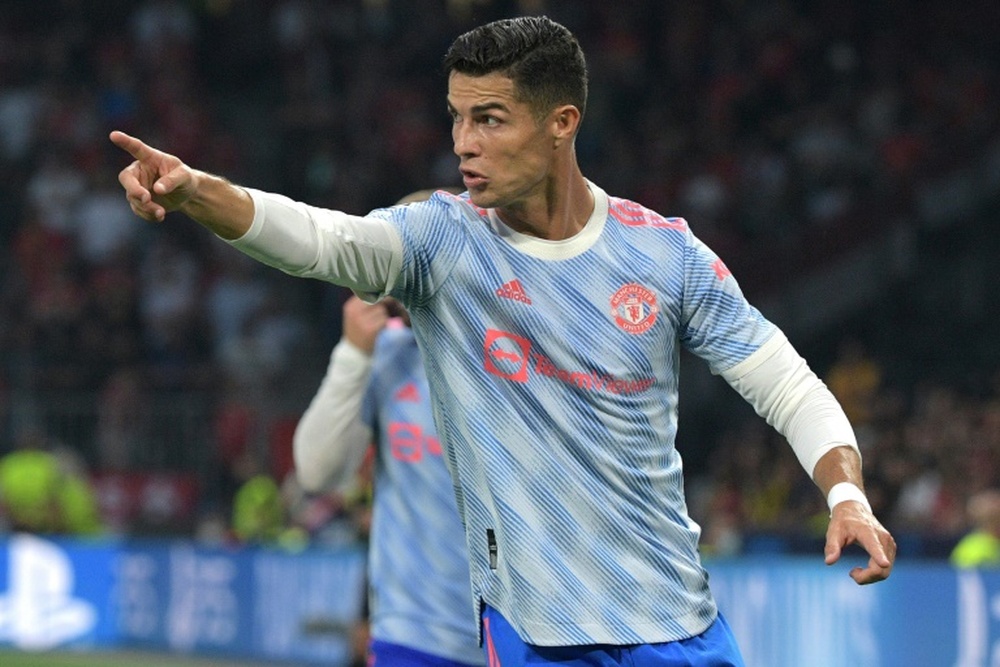 Cristiano Ronaldo marcó el único tanto del United ante el Young Boys. AFP