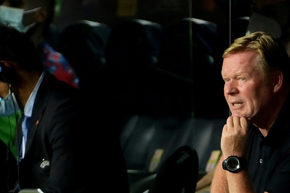 Koeman habló tras la derrota ante el Bayern. AFP