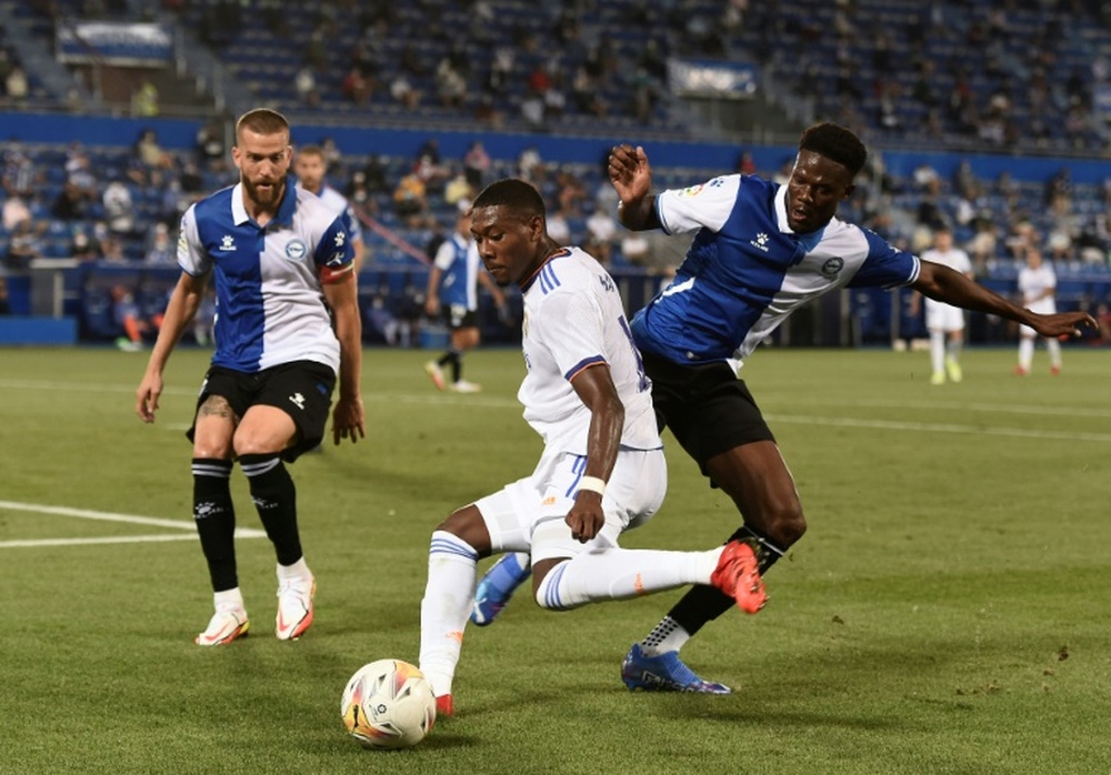 Alaba et Jovic, dans le groupe du Real pour affronter l'Inter. AFP