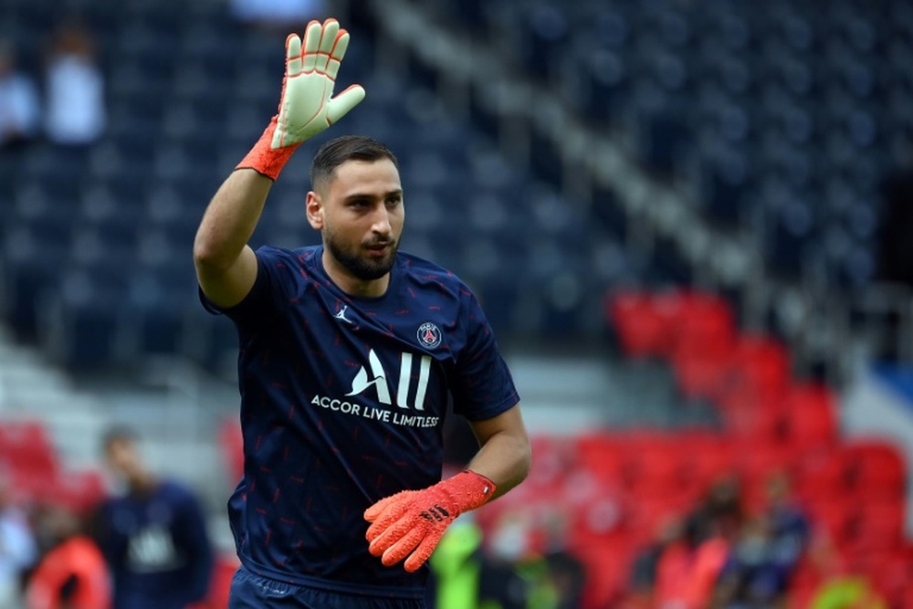 Gigi Donnarumma s'est dit très heureux d'être à Paris. AFP