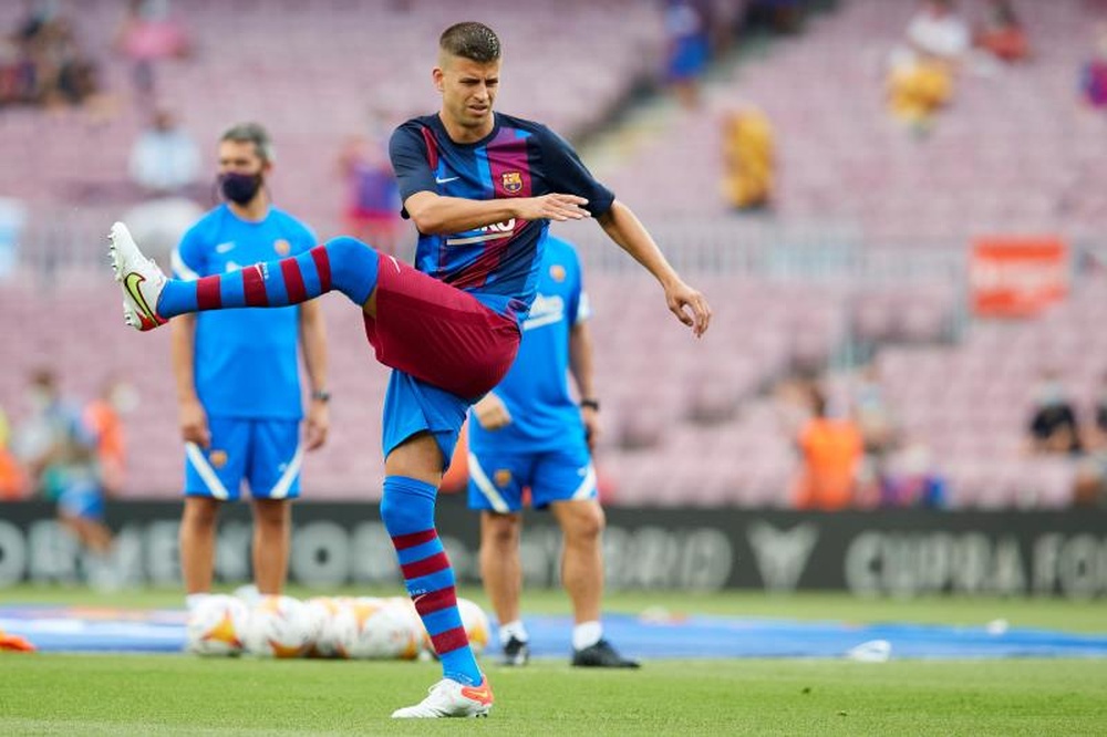 Gerard Piqué podría reaparecer en la Champions. EFE/Archivo