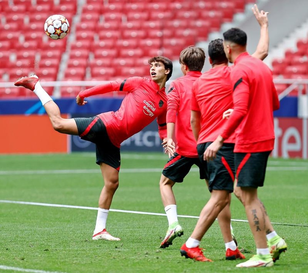 Le groupe de l'Atletico de Madrid pour affronter le FC Porto. efe