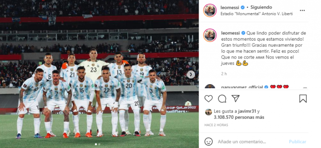 La felicidad de Messi en Argentina: "Que no se corte"