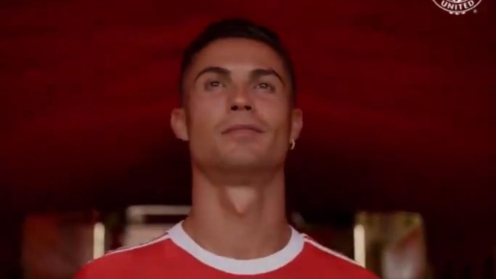 Cristiano Ronaldo falou após pisar no Old Trafford. Captura/ManUtd