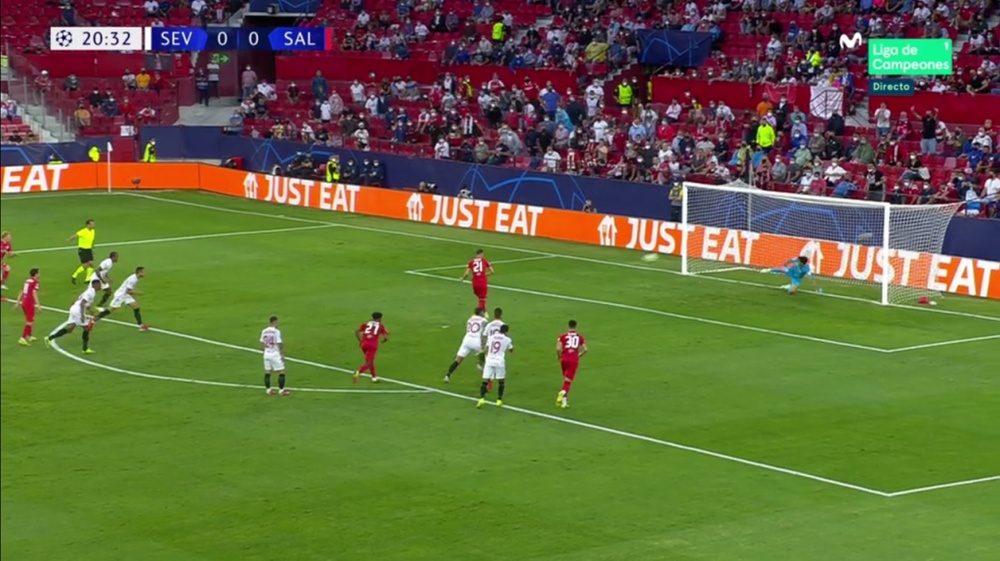 Pizjuán, hogar del penalti. Captura/MovistarLigadeCampeones