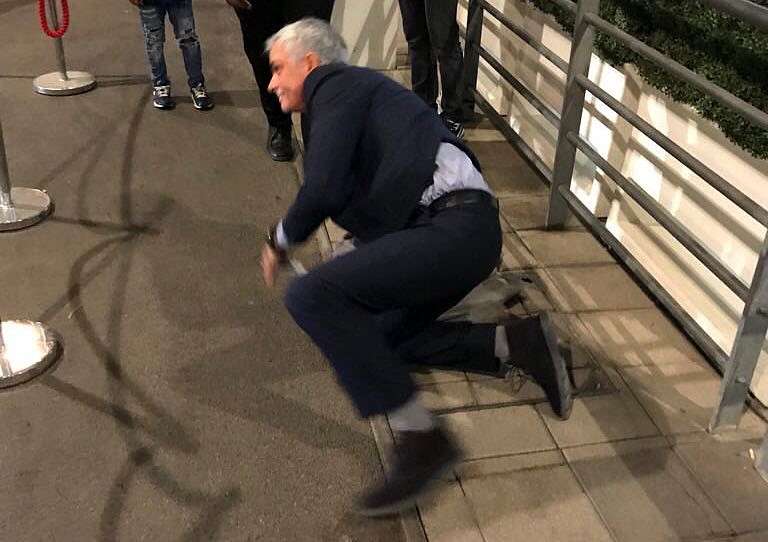 Image result for mourinho tumble wembley