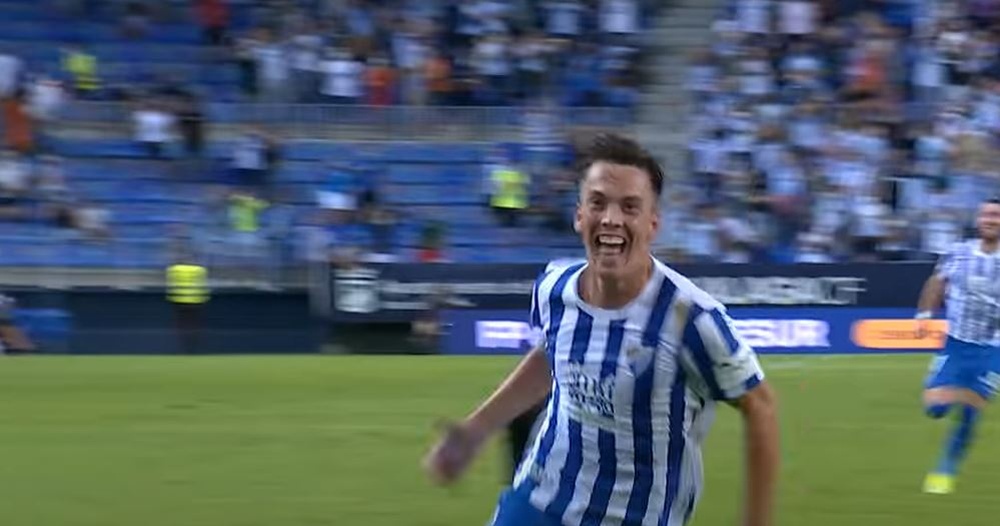 Paulino fue el autor de los dos goles de la victoria ante el Girona. Captura/LaLiga