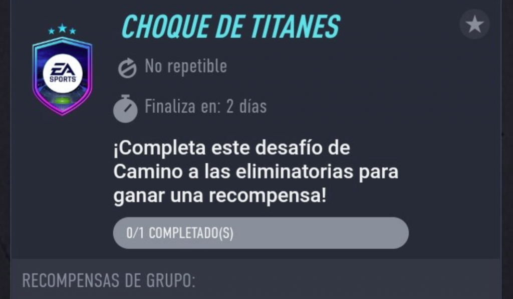 FIFA 22 la solución más barata del SBC Choque de titanes que da un