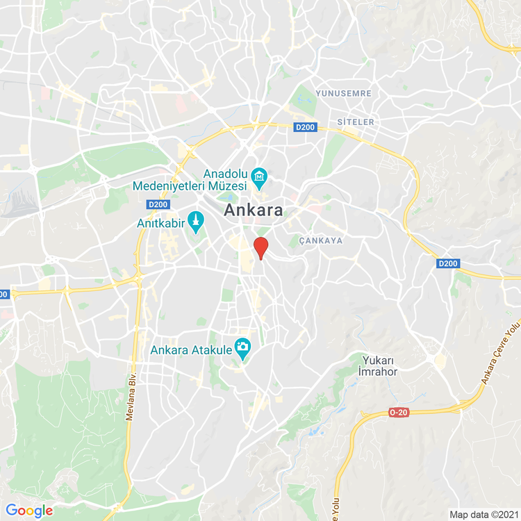 ankara cankaya google map
