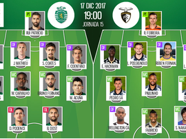 Les compos officielles du match de Liga NOS entre le Sporting Lisbonne et Portimonense. BeSoccer