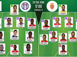 As escalações de Toulouse e Monaco para este jogo. BeSoccer