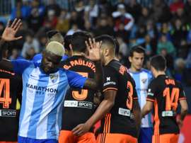 Ideye marcó su primer gol con el Málaga. BeSoccer