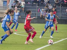María Ruiz (i) marcó el gol de la victoria. BeSoccer