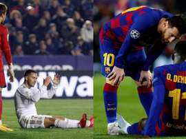 Com Hazard e Dembélé, as contas não fecham. Montagem/EFE