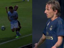 Modric, primo rosso della Liga. MovistarLaLiga