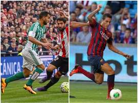 Montoya (L) and Tello (R). EFE/FCBarcelona/BeSoccer
