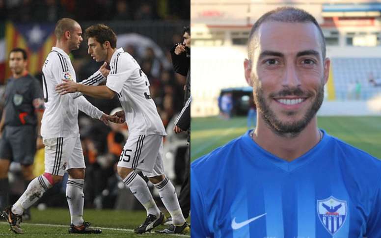A la izquierda, Palanca en su debut, en el Camp Nou; a la derecha, en foto oficial del Anorthosis.