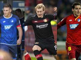 De gauche à droite : Niklas Süle, Julian Brandt et Sebastian Rudy. AFP/EFE