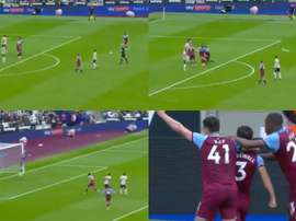 Cresswell scored a great free-kick. Captura/beINSports