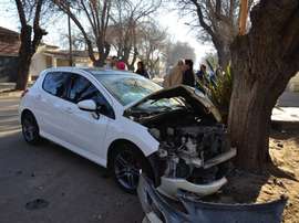Accidente de tráfico de Sebastián Moyano, arquero de Godoy Cruz. LosAndesDiario