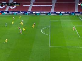 Joao Felix and Luis Suarez combined and the latter scored. Screenshot/MovistarLaLiga