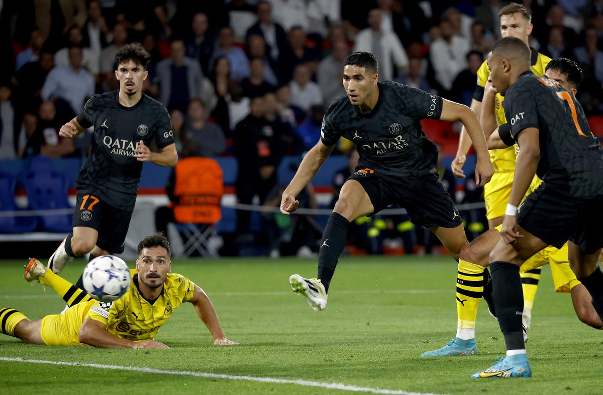 Champions: prováveis escalações de Borussia Dortmund e PSG