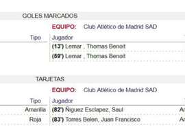 Lemar aurait donc inscrit les deux buts. RFEF