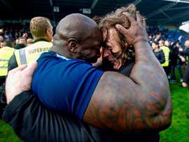 Akinfenwa is nicknamed 'The Beast'. Twitter/daRealAkinfenwa