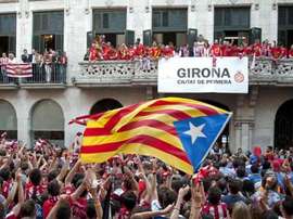 O clube catalão vai jogar na primeira divisão espanhola pela primeira vez. EFE
