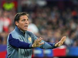 Berizzo recibió el cariño de su ex equipo. AFP