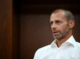 UEFA president Aleksander Ceferin says this final eight format is just a one off. AFP