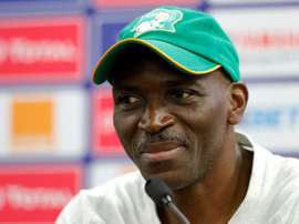 Ibrahim Kamara is looking to avoid another AFCON upset on Monday. AFP