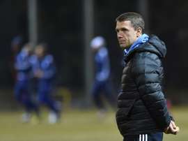 Serhiy Rebrov se va a entrenar al fútbol saudí. AFP/Archivo