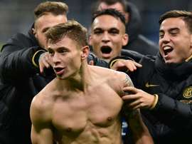 Barella, opéré et absent contre le Barça. AFP
