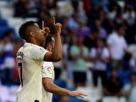 Real Madrid's Mariano Diaz scored twice in a 3-2 win over Villarreal on Sunday. AFP