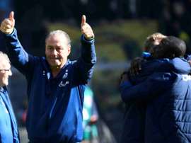 Huub Stevens has led Schalke to safety this season. AFP