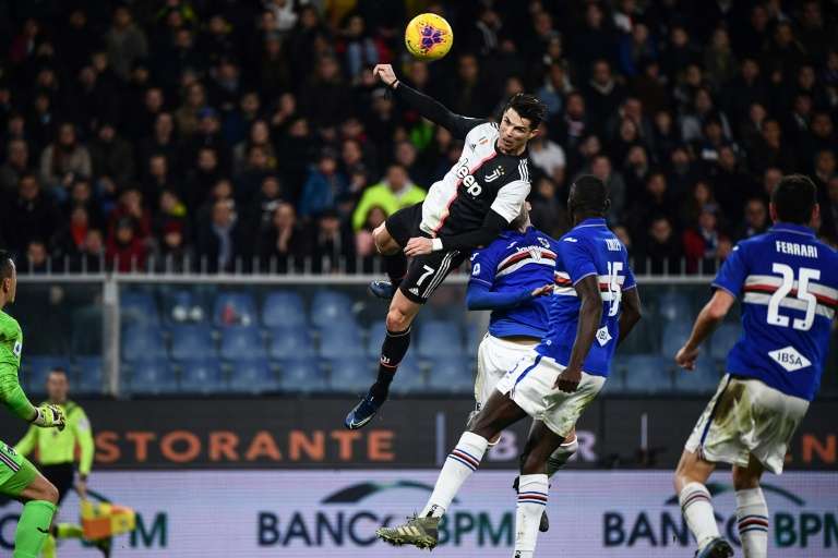 Flying Ronaldo Fires Juve Top As Buffon Equals Maldini S Serie A