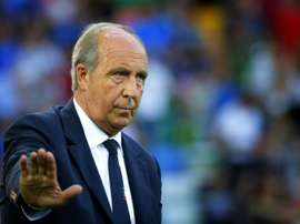 Italys coach Piero Ventura won with his team 5:0 against Liechtenstein. AFP