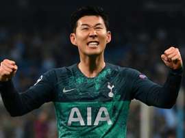 Son Heung-Min scored 2 goals in the victory over Tottenham. AFP
