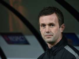 Celtics coach Ronny Deila, pictured during a UEFA Europa League match in Milan, in February 2015