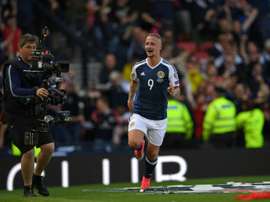 Striker Griffiths withdrew from Scotland duty this month to focus on his fitness. AFP