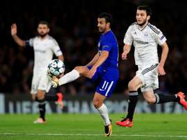 Foi o espanhol Pedrito que abriyu o caminho à goleada. AFP