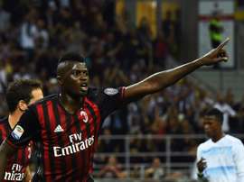 M'Baye Niang in action with Milan