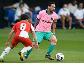 Messi scores twice as Barcelona win friendly