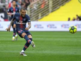 Dani Alves scored a sublime goal for PSG, but it ended in defeat. AFP