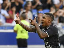 Malcolm (left) scored the equalizer against Lyon. AFP