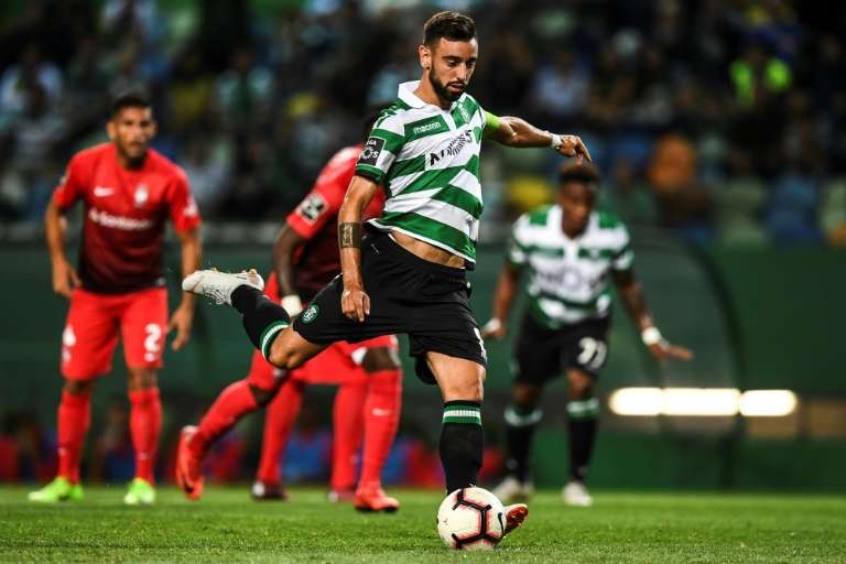 Bruno Fernandes já é jogador do United. AFP