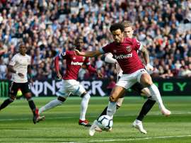 El West Ham se impuso con facilidad. AFP