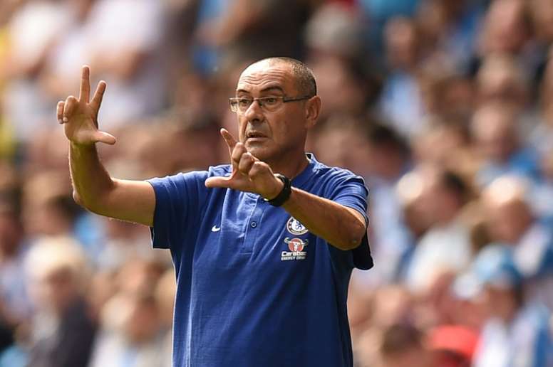 Sarri hopes to iron out defensive problems in his side. AFP